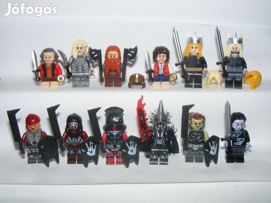 Lego Gyűrűk ura Hobbit figurák Halbrand Thranduil Galadriel Adar figur