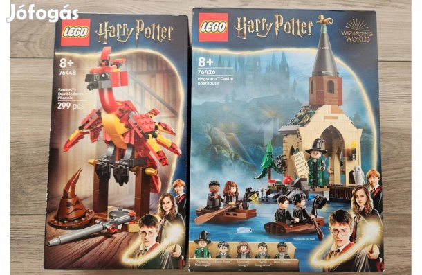 Lego Harry Potter Dumbledore főnixmadara 76448 Roxfort csónakház 76426