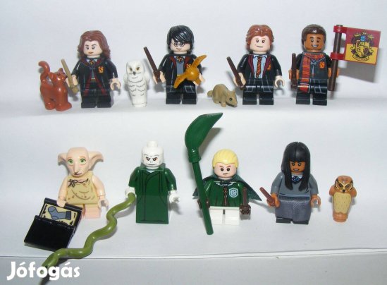 Lego Harry Potter Griffendale figurák Dobby Voldemort Malfoy figura