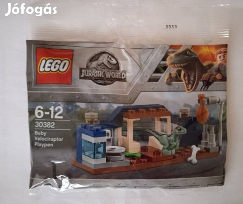Lego Jurassic World Baby Velociraptor gondozó 30382 (új, bontatlan)