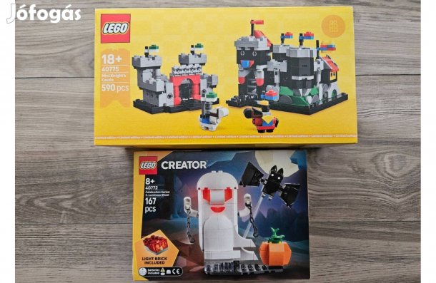 Lego Limitált Mini lovagvár 40775 és Creator Világító szellem 40772 új