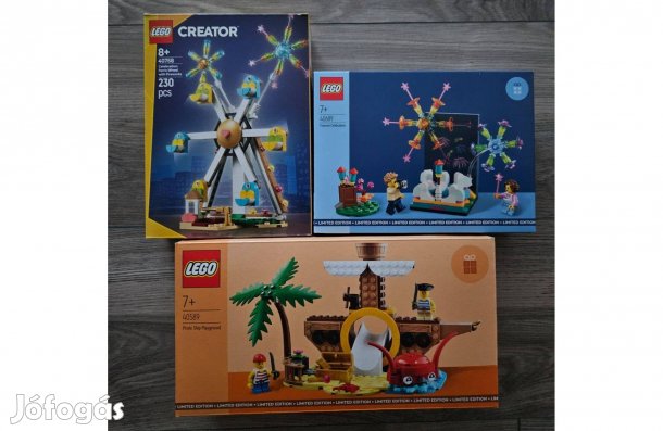 Lego Limitált Ünnepség 40758 40689 Kalózhajós játszótér 40589 új eladó
