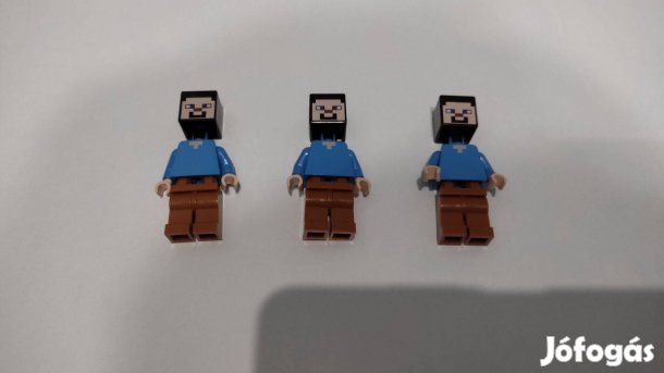 Lego Minecraft Steve (Light Nougat) - Dark Orange Legs minifigura - új