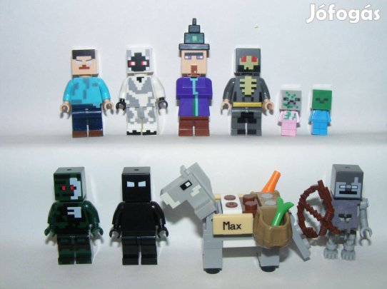 Lego Minecraft figurák Kóbor Max Falusi Baby Zombi Herobrine figura 10