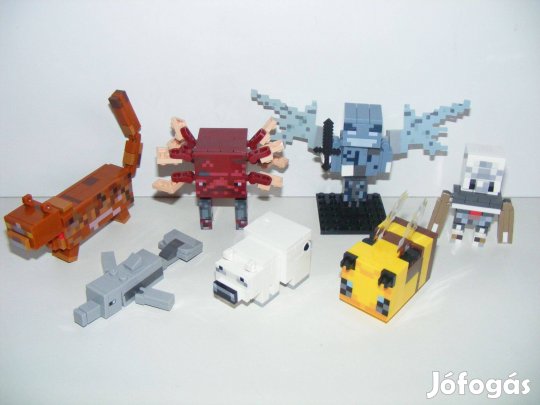Lego Minecraft figurák Phantom Strider Méh Jegesmedve Ügynök Delfin Új