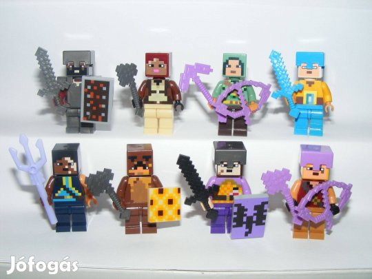 Lego Minecraft figurák Sárkány íjász Őrszem Végharcos Nether lovag fig