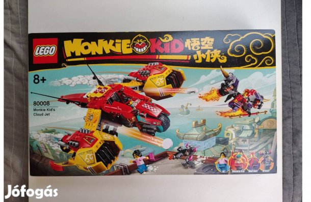 Lego Monkie Kid 80008 - Monkie Kid Felhőrepülője - új, bontatlan