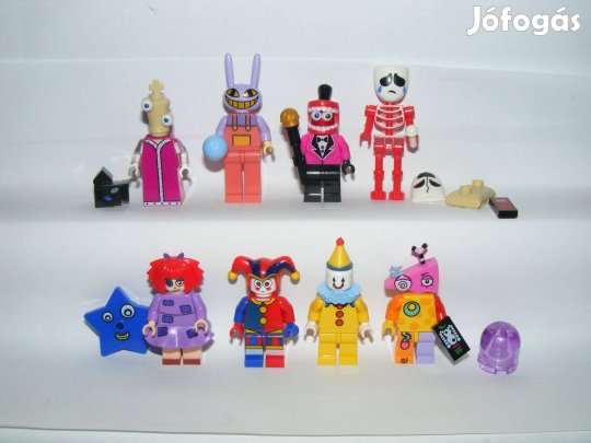 Lego My Amazing Digital Circus figurák Caine Kinger Pomni Gangle Kaufm