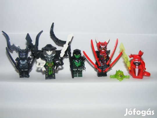 Lego Ninjago figurák Mr. E Fangdam kígyó Koponya varázsló Morro figura