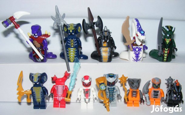 Lego Ninjago kígyó figurák Acidius Fangtom Pythor Skales figura 12db
