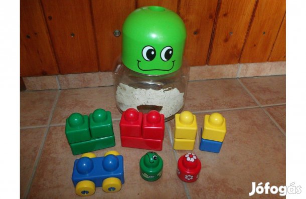 Lego Primo Baby Duplo 2085 Frederick Frog béka készlet virág csörgő