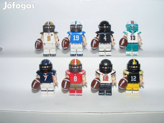 Lego Rugby Amerikai foci figurák Tom Brady Dan Marino Brees Bradshaw f