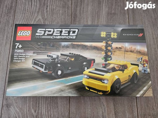 Lego Speed Champions 2018 Dodge Challenger Demon 1970 Charger 75893 új