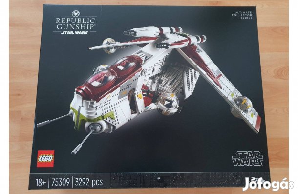 Lego Star Wars UCS Republic Gunship Köztársasági hadihajó 75309 új!