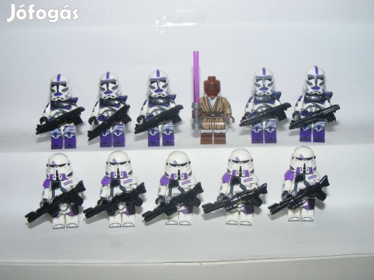 Lego Star Wars figurák Mace Windu Clone Trooper 187. légió 11db katona