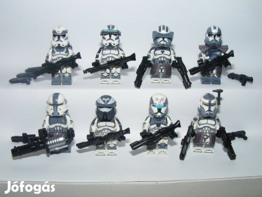 Lego Star Wars figurák Wolfpack trooper Sergeant Regiment Commando fig