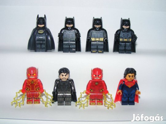 Lego Szuperhős Batman (4f. verzió) figurák Flash Zod Supergirl figura