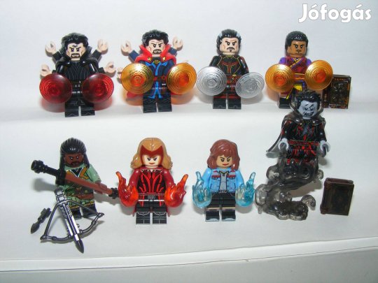 Lego Szuperhős figurák Dr Strange Wong az őrület Multiverzumában 8db Ú