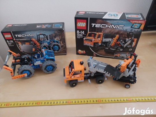 Lego Technic 42071 Dózer, 42060 Teherautó+Markoló, Eladó!