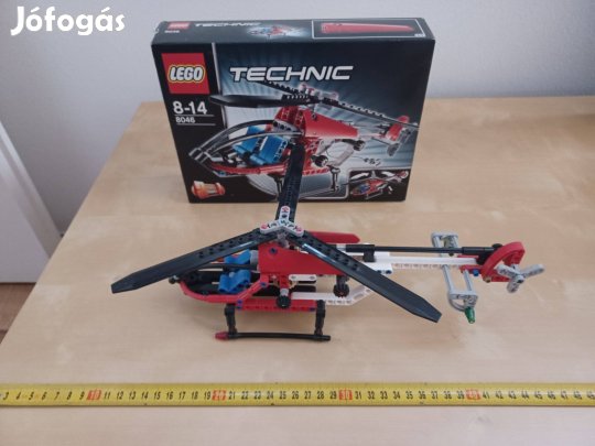 Lego Technic 8046, Helikopter, dobozával, papírjaival. 8000-
