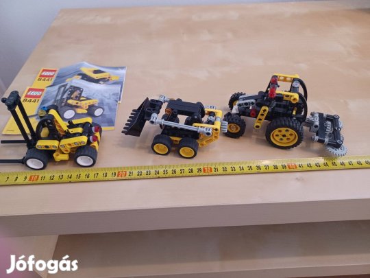 Lego Technic 8441 Targonca, 8418 Bobcat, 8281 Traktor, Eladó!