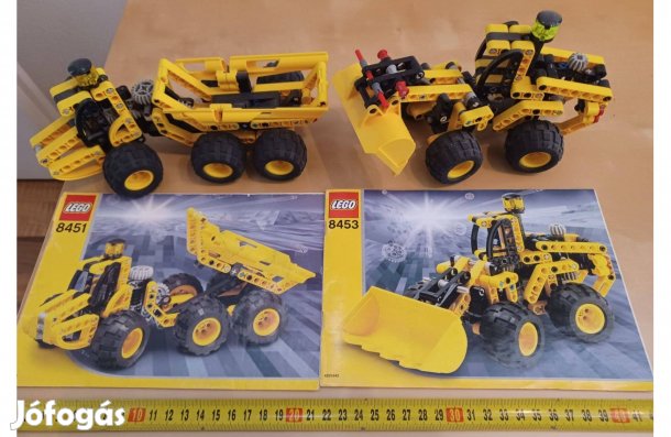 Lego Technic 8451 Dömper, 8453, Rakodó eladó!