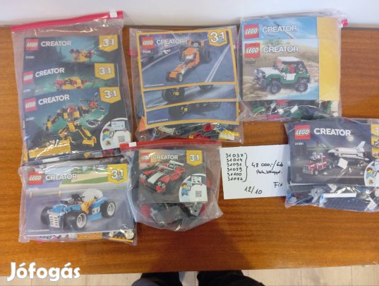 Legó creator szett 31037+31014+31091+31059+31100+31072