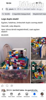 Lego duplo ömlesztve/egyben eladó
