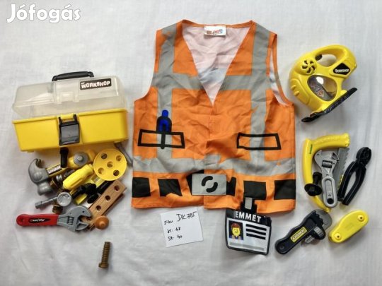 Lego jelmez, szerelő jelmez + kiegészítők DK785