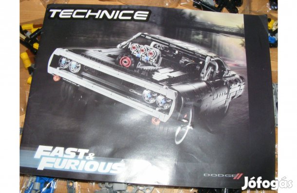 Lego kompatibilis Technic 42111 Dom's Dodge Charger 1077db Új