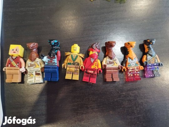 Lego ninjago figurák, minecraft és boba fett
