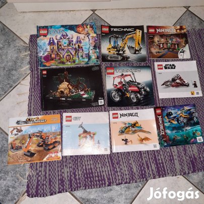 Lego összerakási könyvek,akár csomagban is.