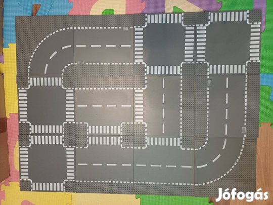 Lego út alaplap 12 db sötétszürke