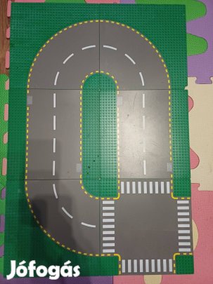 Lego út alaplap zöld 6 db