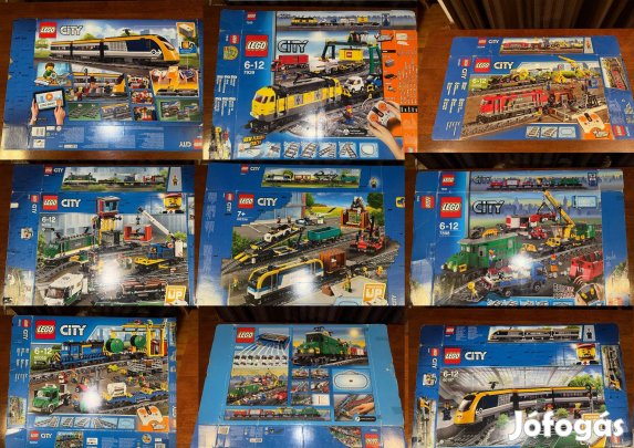 Lego vonat vasut dobozok Lego gyari vasuti vonat dobozok