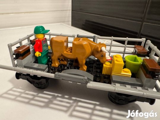 Lego vonat vasut vagon Lego vasuti marhaszallito vagon