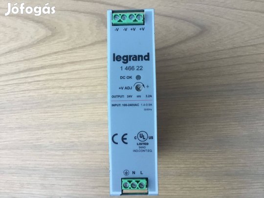 Legrand 1 466 22 .Kapcsolóüzemi tápegység 24V-3.2A