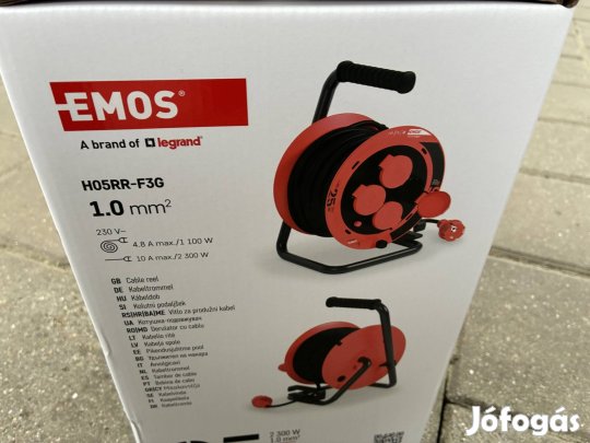 Legrand Emos kültéri hosszabbító dobbal, 25 méter