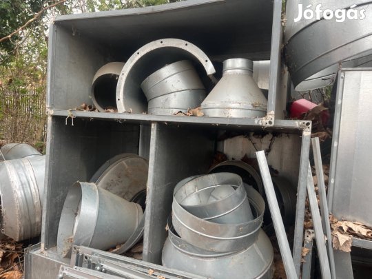 Légtechnikai könyökök, idomok, csövek stb. nagy mennyiség Baráti ár