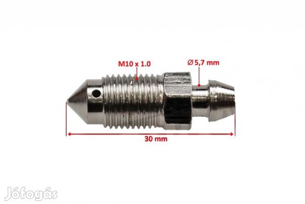 Légtelenítő Csavar M10 AJP