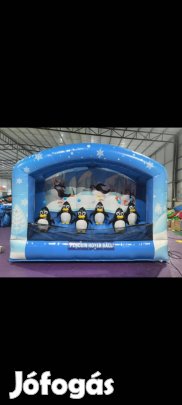 Légvár, ugrálóvár .Pingvines célbalövő