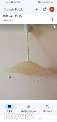 Lehúzhatós krémszínű konyhai függeszték eladó!