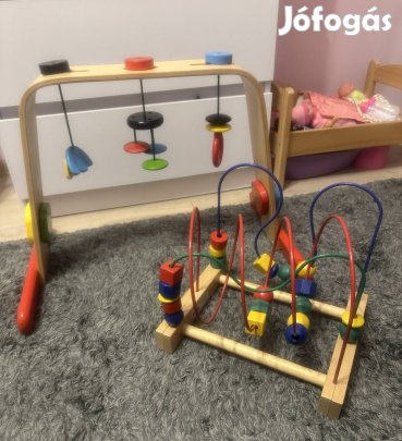 Leka baba tornaszer gym és golyóvezető labirintus