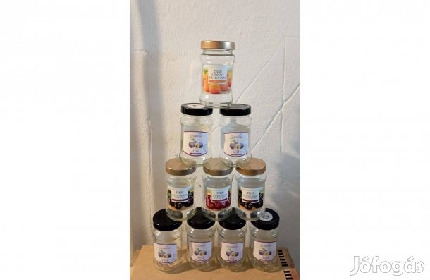 Lekváros üveg 390 ml üres befőttes üvegek tetővel eladók - Szeged