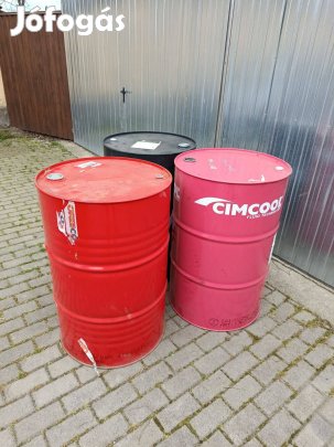 Lemez Vas Fém Hordó Eladó 200 literes