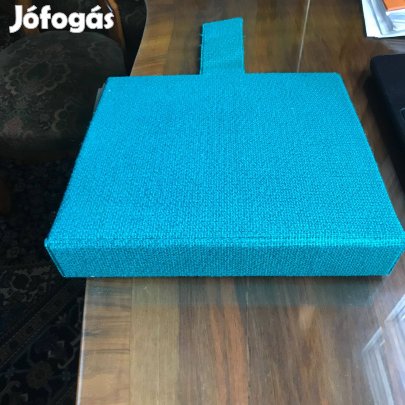 Lemez album, zöld színű szövet borítású