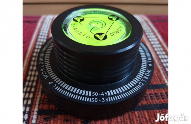 Lemez súly 3 az 1-ben stroboszkóp 50Hz vízmérték lemezjátszó Fekete Új