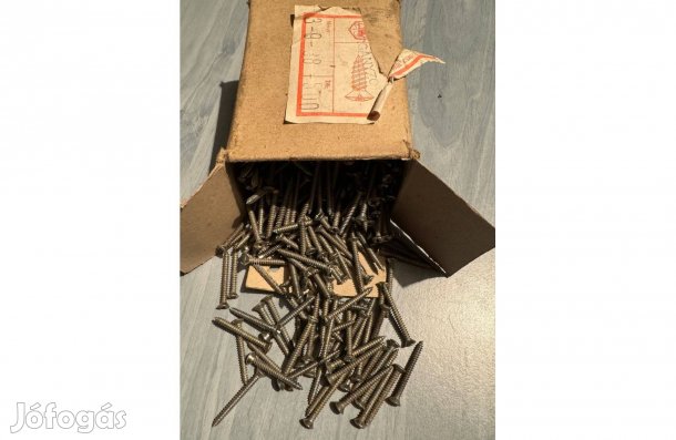 Lemezcsavar lencsefejű süllyesztett lemezcsavar horganyzott (CSIV)