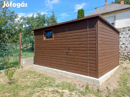 Lemeztároló, modern, dió tároló