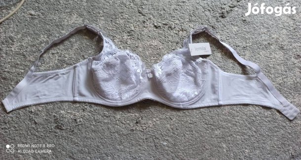Lemila fehér pamut csipkés melltartó 100D